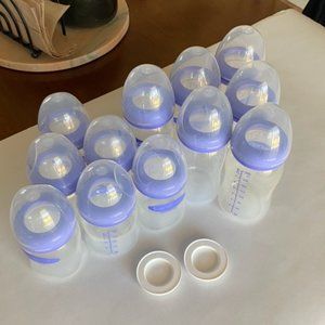 Lansinoh Baby Bottles - 6x 5 oz and 6x 8 oz bottles *Nipples not included*